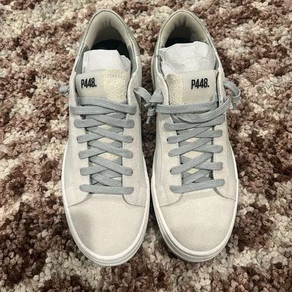 Worn once P448 Women's Thea Platform Sneakers size 40 in Coyote - Picture 2 of 6